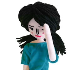 Handmade Fabric Dolls sticker #2133732