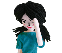 Handmade Fabric Dolls sticker #2133732