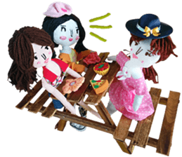 Handmade Fabric Dolls sticker #2133733