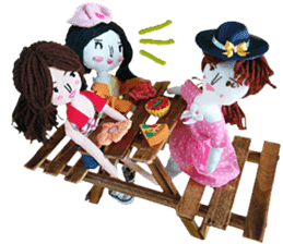 Handmade Fabric Dolls sticker #2133733