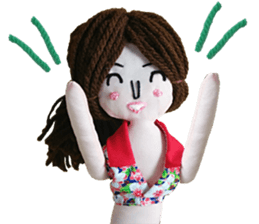 Handmade Fabric Dolls sticker #2133734