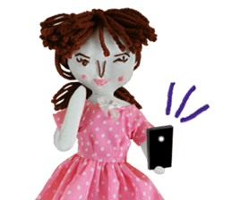 Handmade Fabric Dolls sticker #2133737