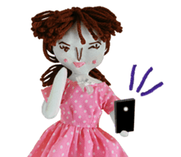 Handmade Fabric Dolls sticker #2133737