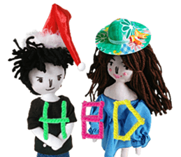 Handmade Fabric Dolls sticker #2133738