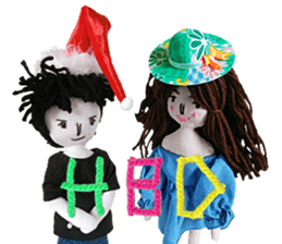 Handmade Fabric Dolls sticker #2133738