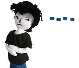 Handmade Fabric Dolls sticker #2133740