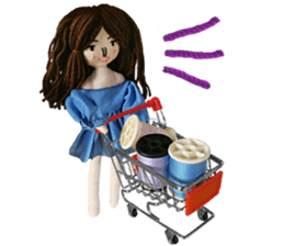 Handmade Fabric Dolls sticker #2133741