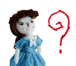 Handmade Fabric Dolls sticker #2133742