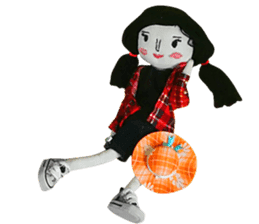 Handmade Fabric Dolls sticker #2133743