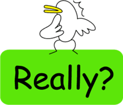 Talking bird sticker #2134002