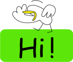 Talking bird sticker #2134010