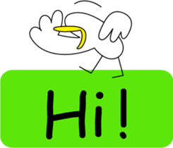 Talking bird sticker #2134010