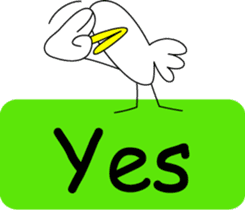 Talking bird sticker #2134020