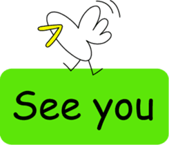 Talking bird sticker #2134022