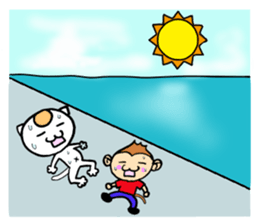 Fishing life of friends with monkey sticker #2134457