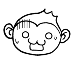 Fishing life of friends with monkey sticker #2134461