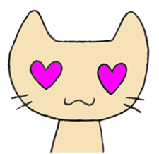 brown cat sticker sticker #2135026