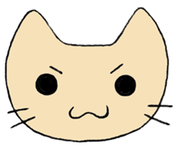 brown cat sticker sticker #2135031