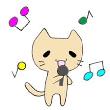 brown cat sticker sticker #2135057