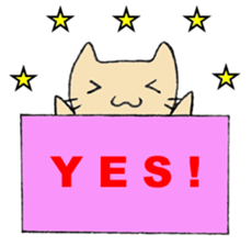 brown cat sticker sticker #2135062