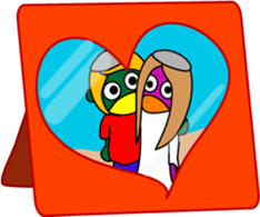 Hikoichi and Saori sticker #2135908