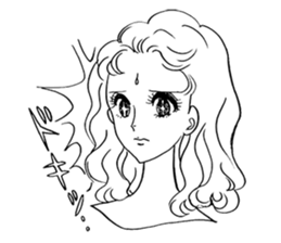 Princess girl cartoon sticker #2136309