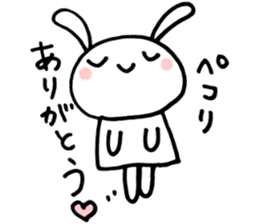 la la la rabbit sticker #2136711