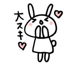la la la rabbit sticker #2136713