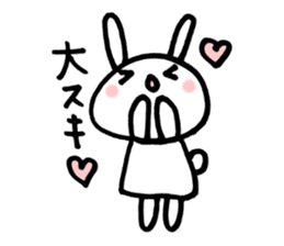 la la la rabbit sticker #2136713