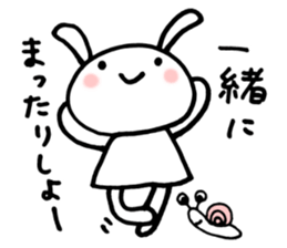 la la la rabbit sticker #2136715