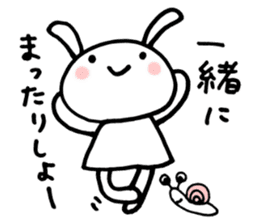 la la la rabbit sticker #2136715