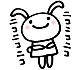 la la la rabbit sticker #2136720