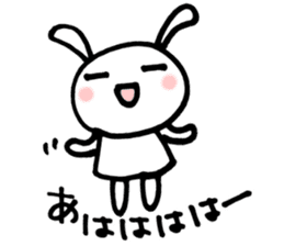 la la la rabbit sticker #2136723