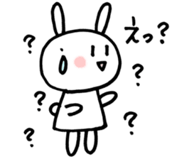 la la la rabbit sticker #2136724