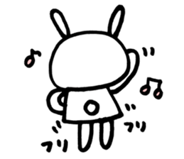 la la la rabbit sticker #2136728