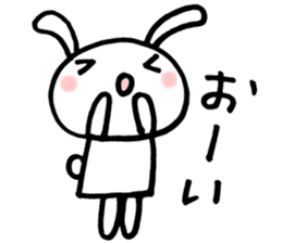 la la la rabbit sticker #2136729