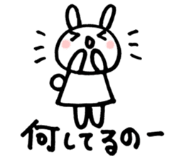 la la la rabbit sticker #2136730