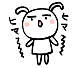 la la la rabbit sticker #2136733