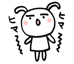 la la la rabbit sticker #2136733