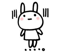 la la la rabbit sticker #2136736