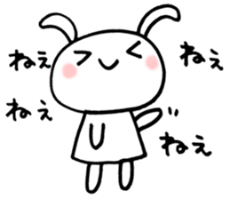 la la la rabbit sticker #2136737