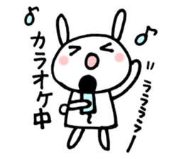 la la la rabbit sticker #2136743