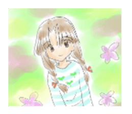 Sticker of the collection of girls sticker #2137032