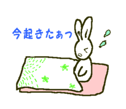 white rabbit Shirousasan sticker #2137227