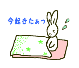 white rabbit Shirousasan sticker #2137227