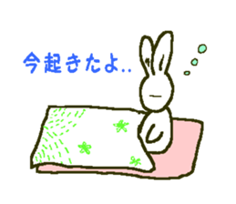 white rabbit Shirousasan sticker #2137228
