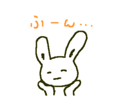 white rabbit Shirousasan sticker #2137232