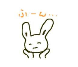 white rabbit Shirousasan sticker #2137232