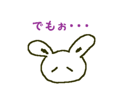 white rabbit Shirousasan sticker #2137233