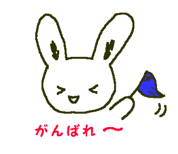 white rabbit Shirousasan sticker #2137241